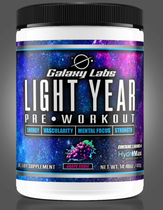 GALAXY LABS Light Year Preworkout (Grape Sodie flavor)